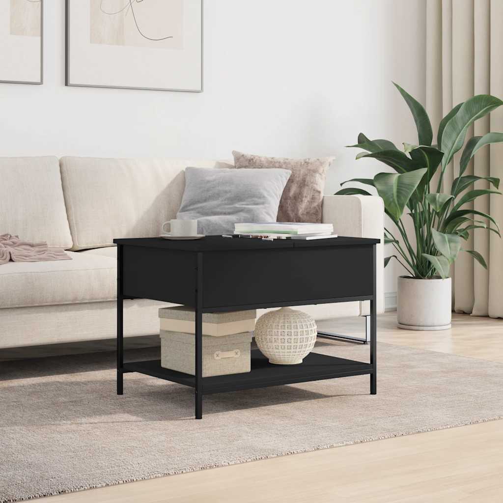 Coffee Table | Black | Engineered wood, metal | Adjustable Feet