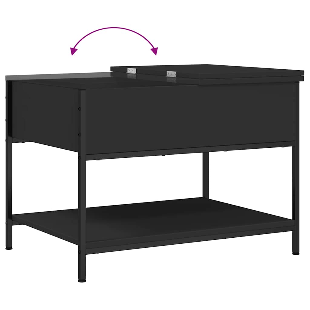Coffee Table | Black | Engineered wood, metal | Adjustable Feet