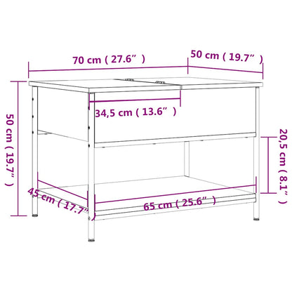 Coffee Table | Black | Engineered wood, metal | Adjustable Feet