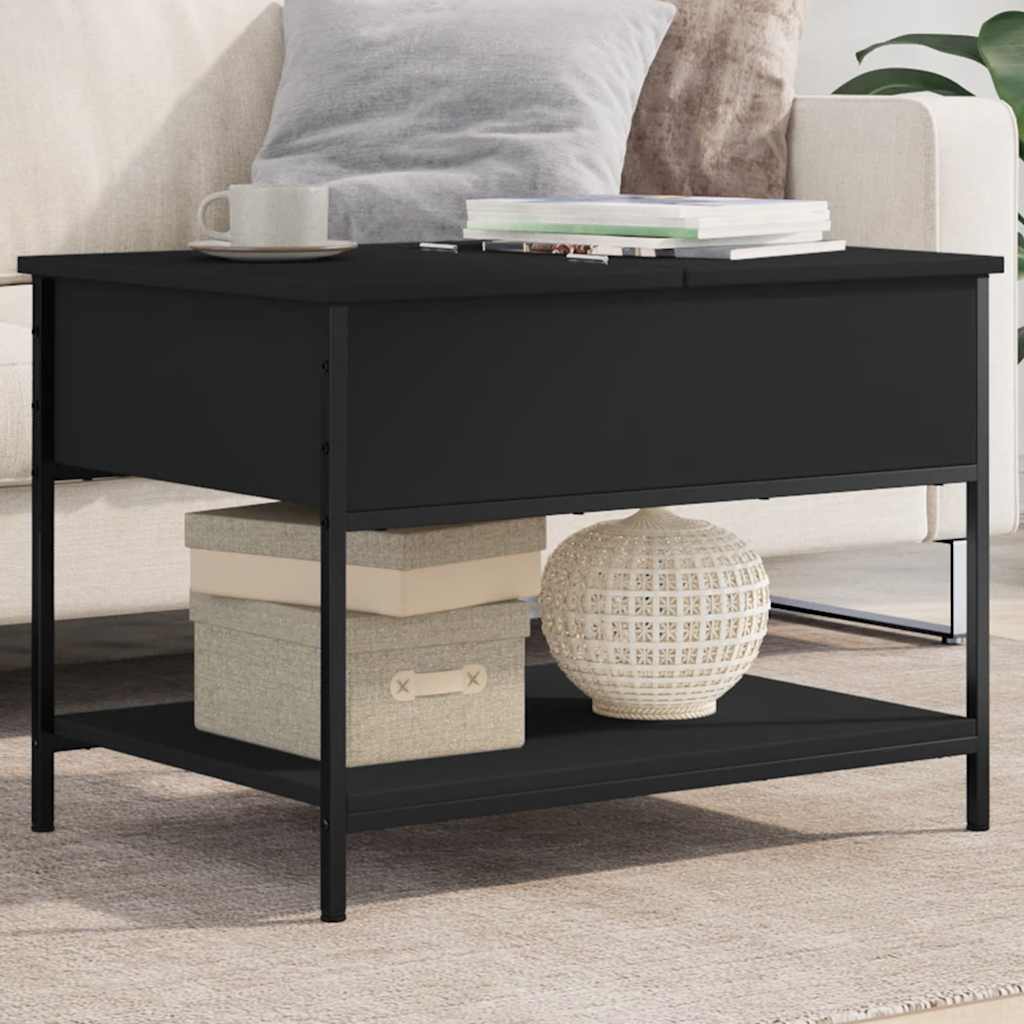Coffee Table | Black | Engineered wood, metal | Adjustable Feet