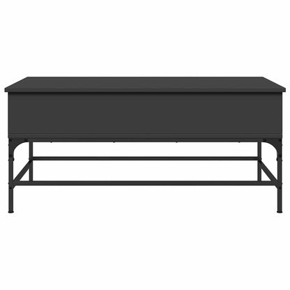 Coffee Table Black 100x50x45 cm Engineered Wood and Metal