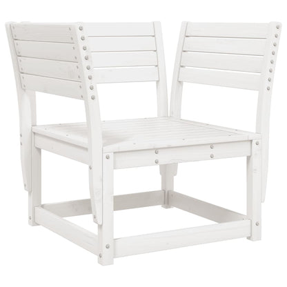 Garden Sofa Set | White | Solid Pine Wood | 5 Piece Set | Modular
