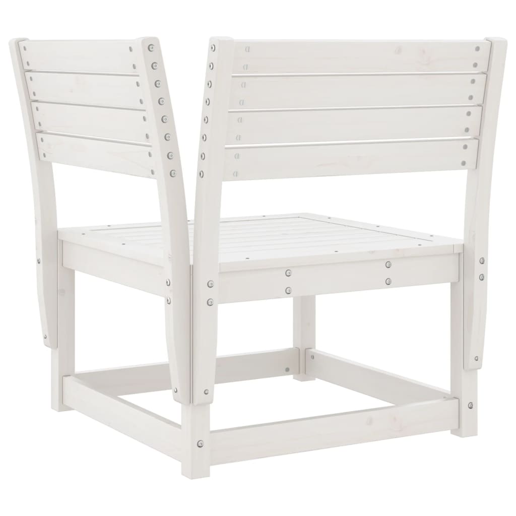 Garden Sofa Set | White | Solid Pine Wood | Large |  Modular
