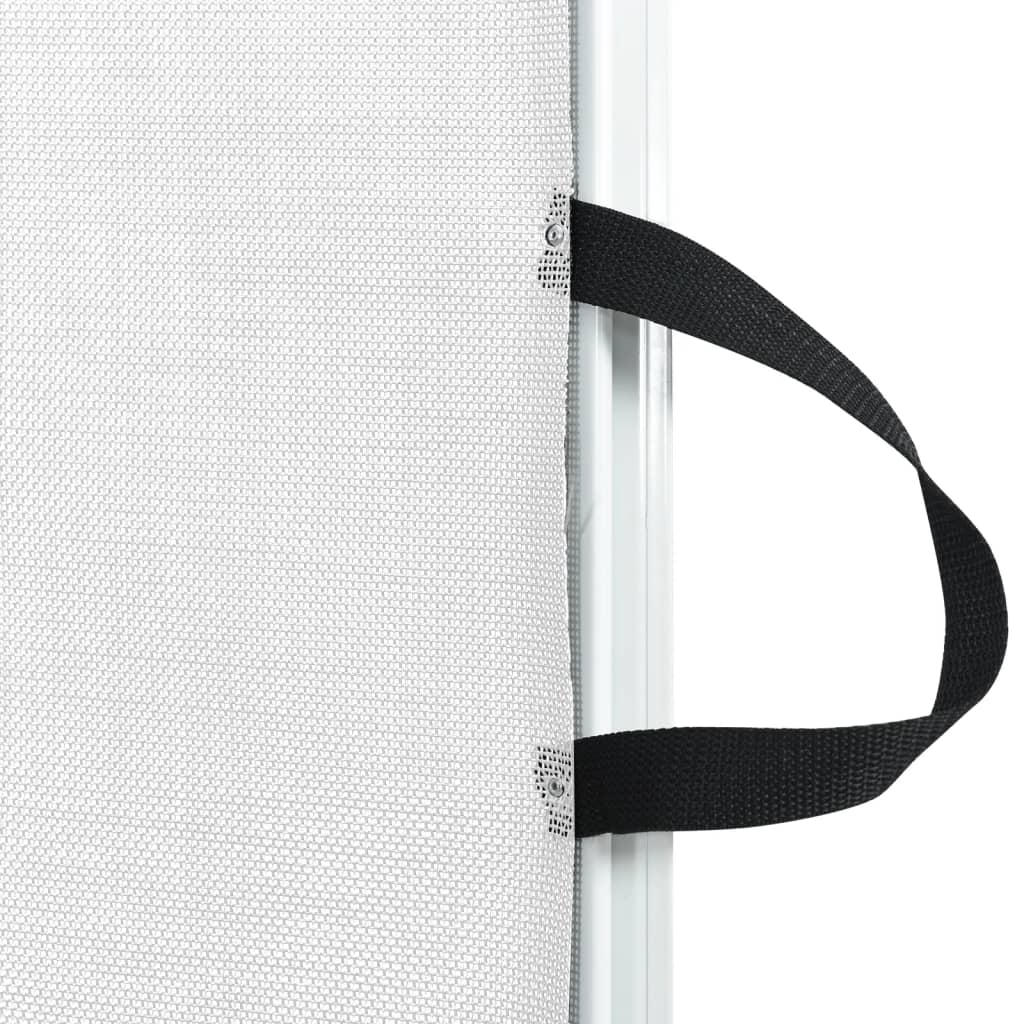 Retractable Pet Gate White 82.5x125 cm