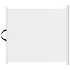 Retractable Pet Gate White 102.5x125 cm