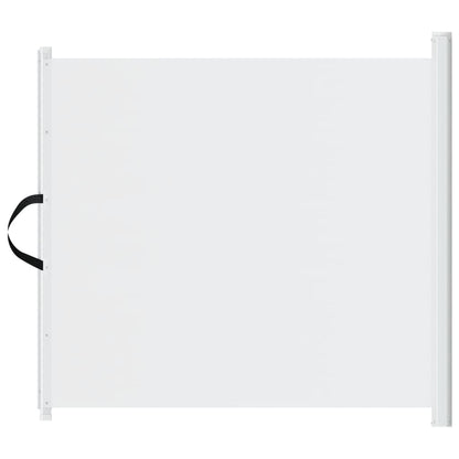 Retractable Pet Gate White 117.5x125 cm