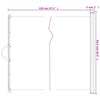 Retractable Pet Gate Black 82.5x125 cm