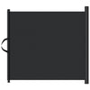 Retractable Pet Gate Black 102.5x125 cm