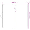Retractable Pet Gate Black 102.5x125 cm