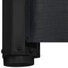 Retractable Pet Gate Black 117.5x125 cm