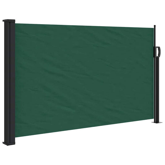 Retractable Side Awning Dark Green 117x300 cm