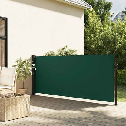 Retractable Side Awning Dark Green 140x300 cm
