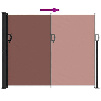 Retractable Side Awning Brown 160x300 cm