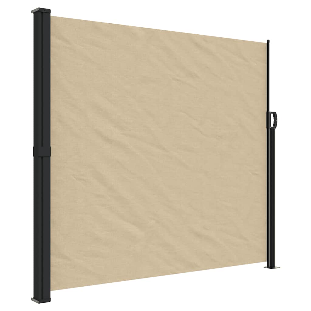 Retractable Side Awning Beige 180x300 cm