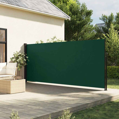 Retractable Side Awning Dark Green 180x300 cm