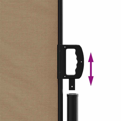 Retractable Side Awning Taupe 200x300 cm
