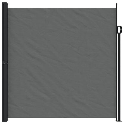 vidaXL Retractable Side Awning Anthracite 100% polyester with PU coating