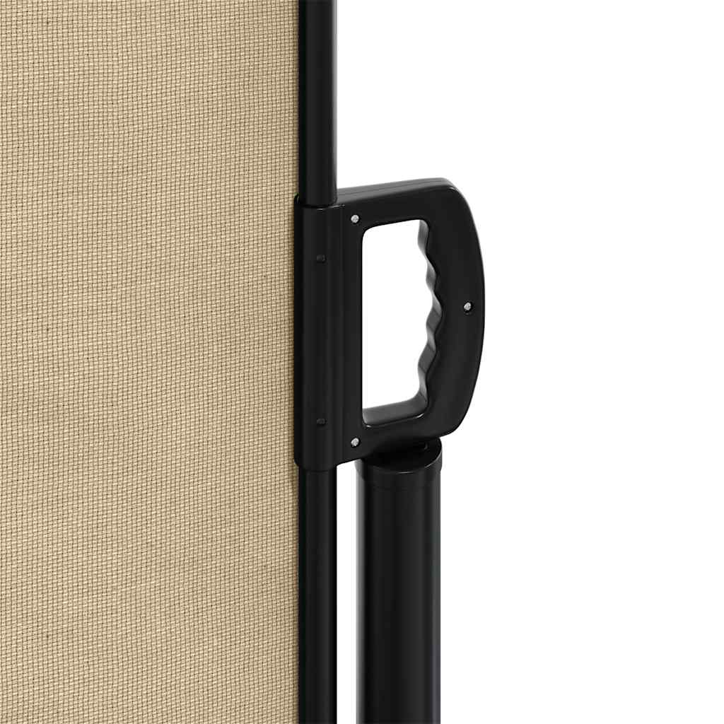 Retractable Side Awning Beige 220x300 cm