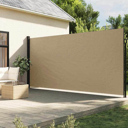 Retractable Side Awning Beige 220x300 cm