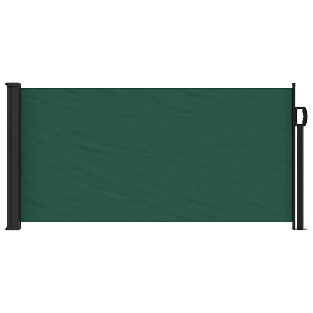 Retractable Side Awning Dark Green 100x500 cm