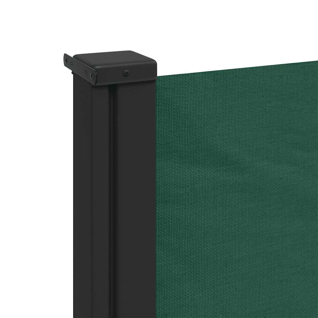Retractable Side Awning Dark Green 100x500 cm