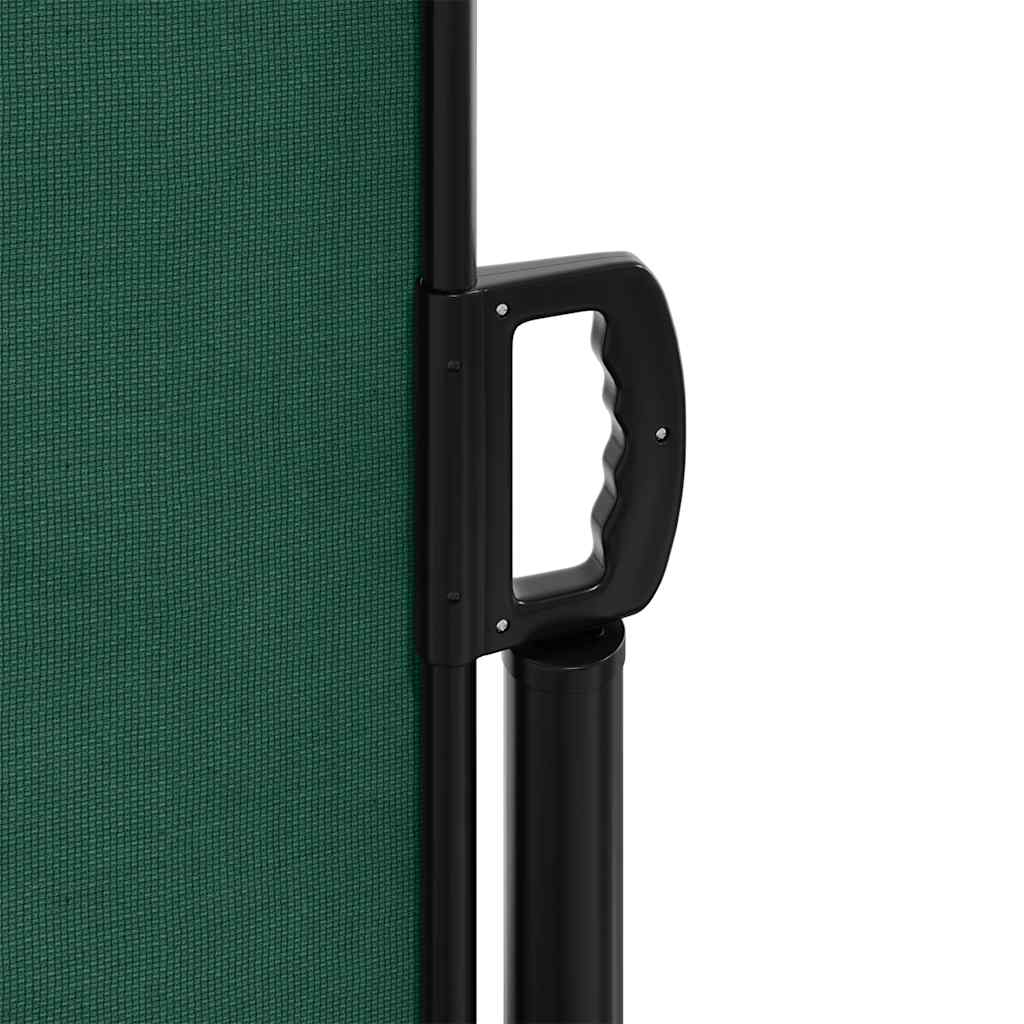 Retractable Side Awning Dark Green 100x500 cm