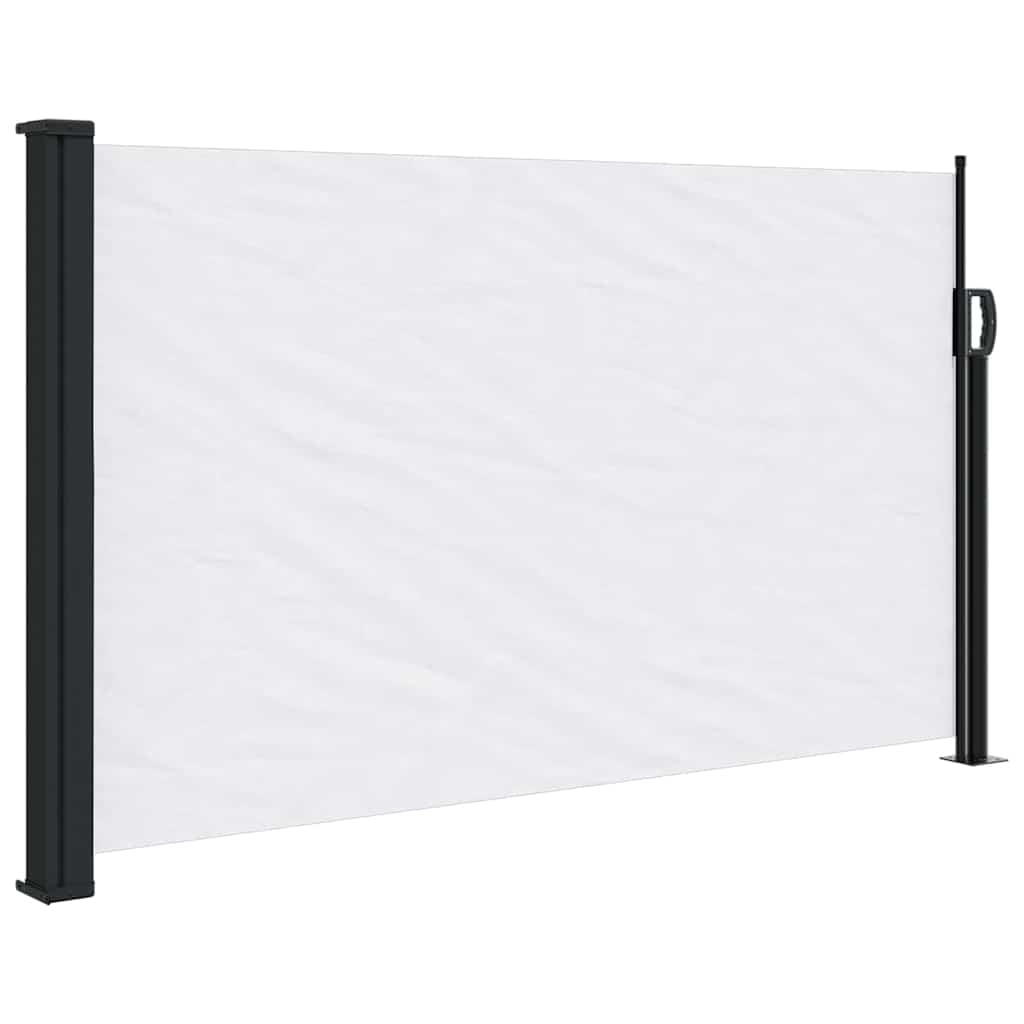 Retractable Side Awning White 120x500 cm