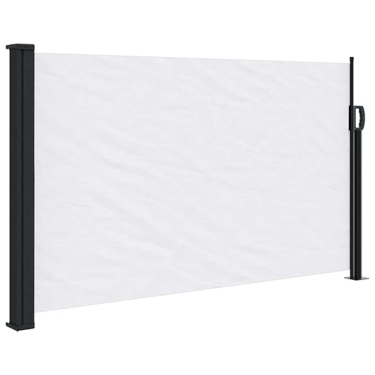 Retractable Side Awning White 120x500 cm