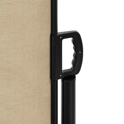 Retractable Side Awning Beige 140x500 cm