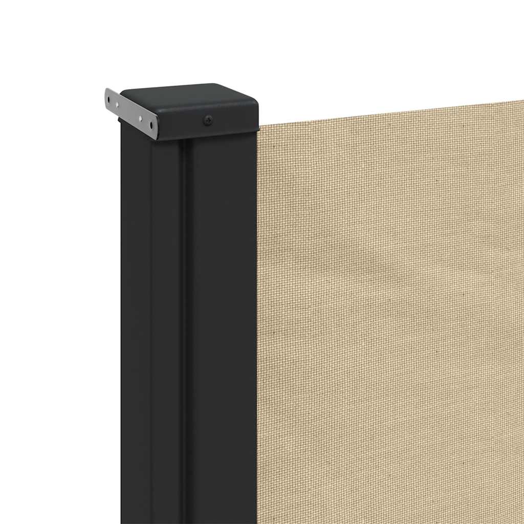 Retractable Side Awning Beige 160x500 cm