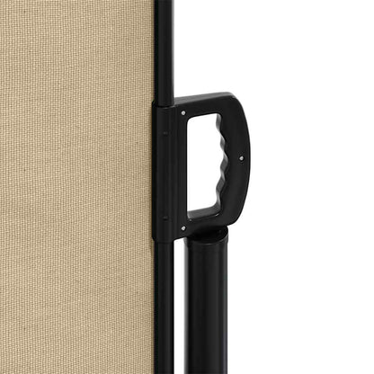 Retractable Side Awning Beige 160x500 cm