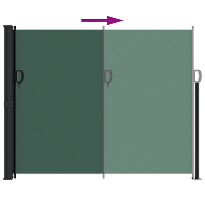 Retractable Side Awning Dark Green 160x500 cm
