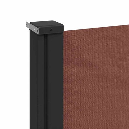 Retractable Side Awning Brown 180x500 cm