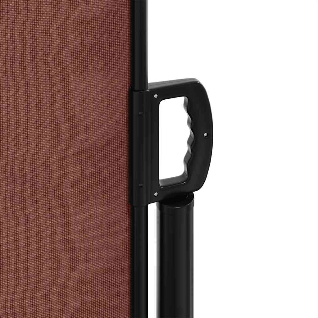 Retractable Side Awning Brown 180x500 cm