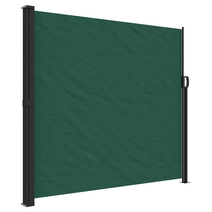 Retractable Side Awning Dark Green 180x500 cm
