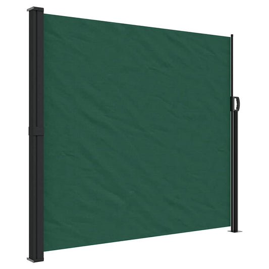 Retractable Side Awning Dark Green 180x500 cm