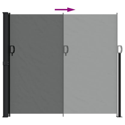 vidaXL Retractable Side Awning Anthracite
