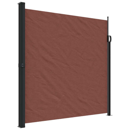 Retractable Side Awning Brown 200x500 cm