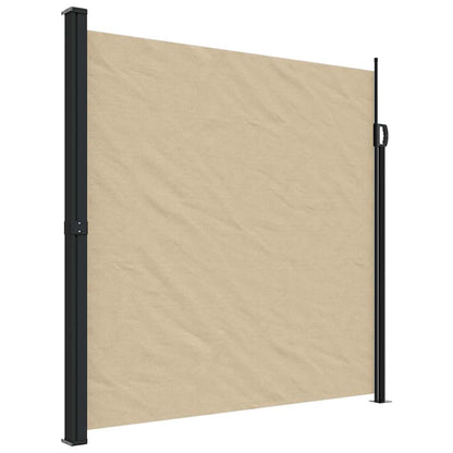 Retractable Side Awning Beige 200x500 cm