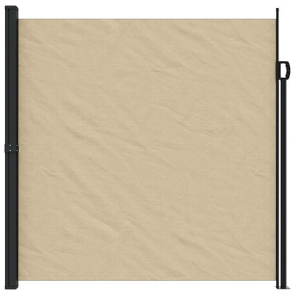 Retractable Side Awning Beige 200x500 cm