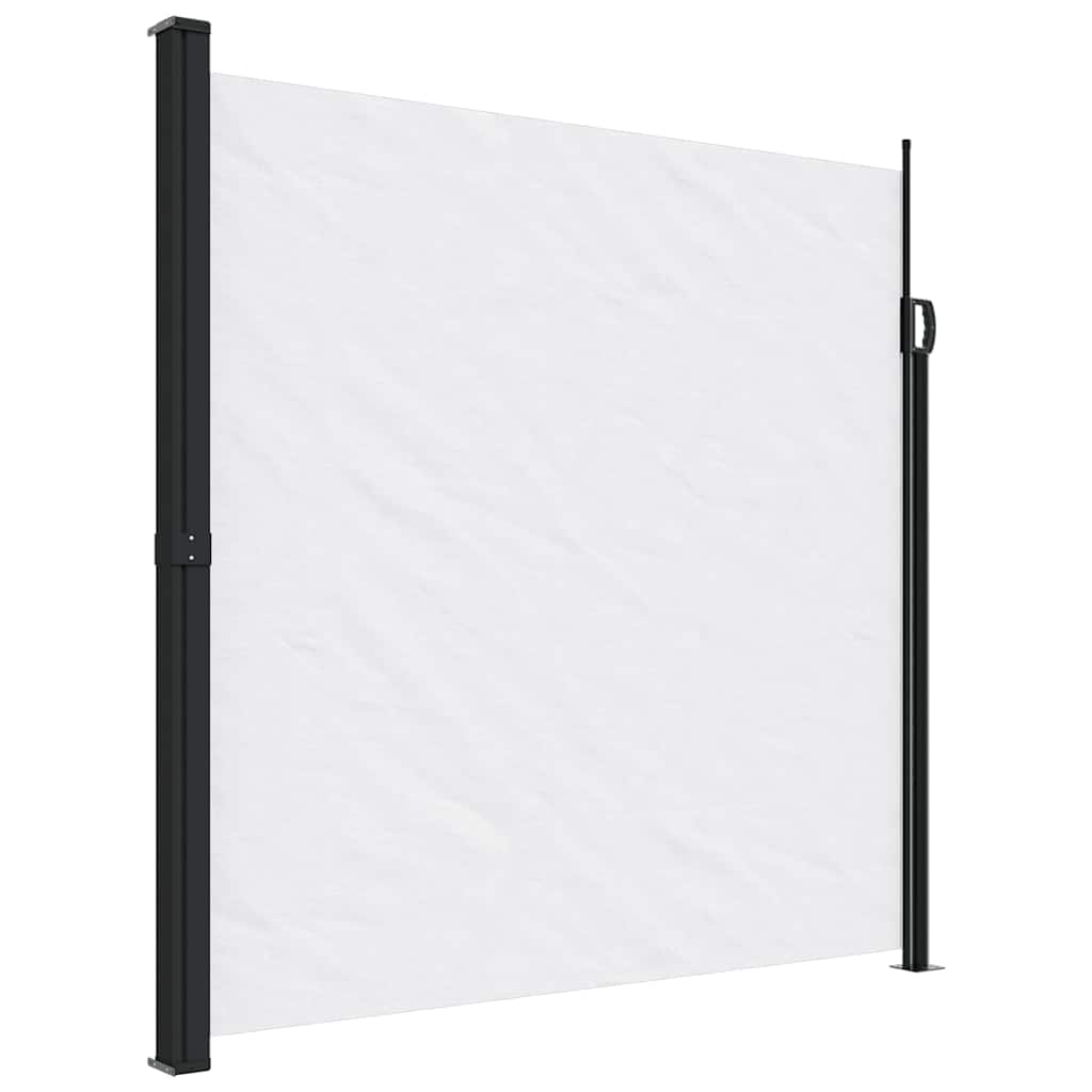 Retractable Side Awning White 200x500 cm