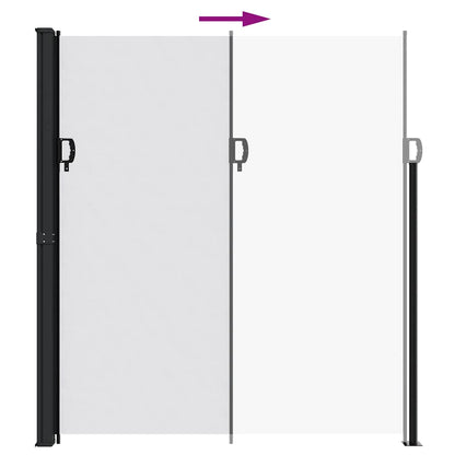 Retractable Side Awning White 220x500 cm