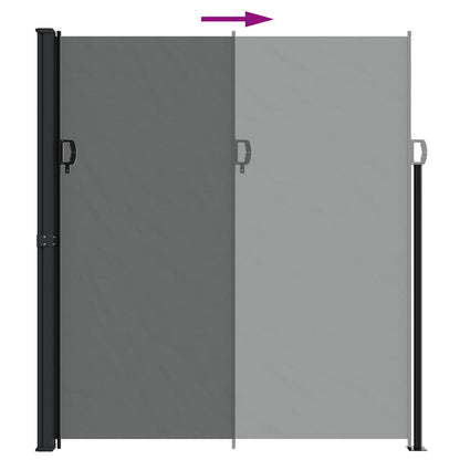 vidaXL Retractable Side Awning Anthracite