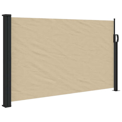 Retractable Side Awning Beige 120x600 cm