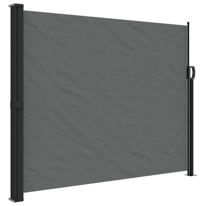 vidaXL Retractable Side Awning Anthracite Steel 63 x 236.2 in