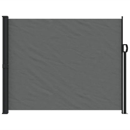 vidaXL Retractable Side Awning Anthracite Steel 63 x 236.2 in