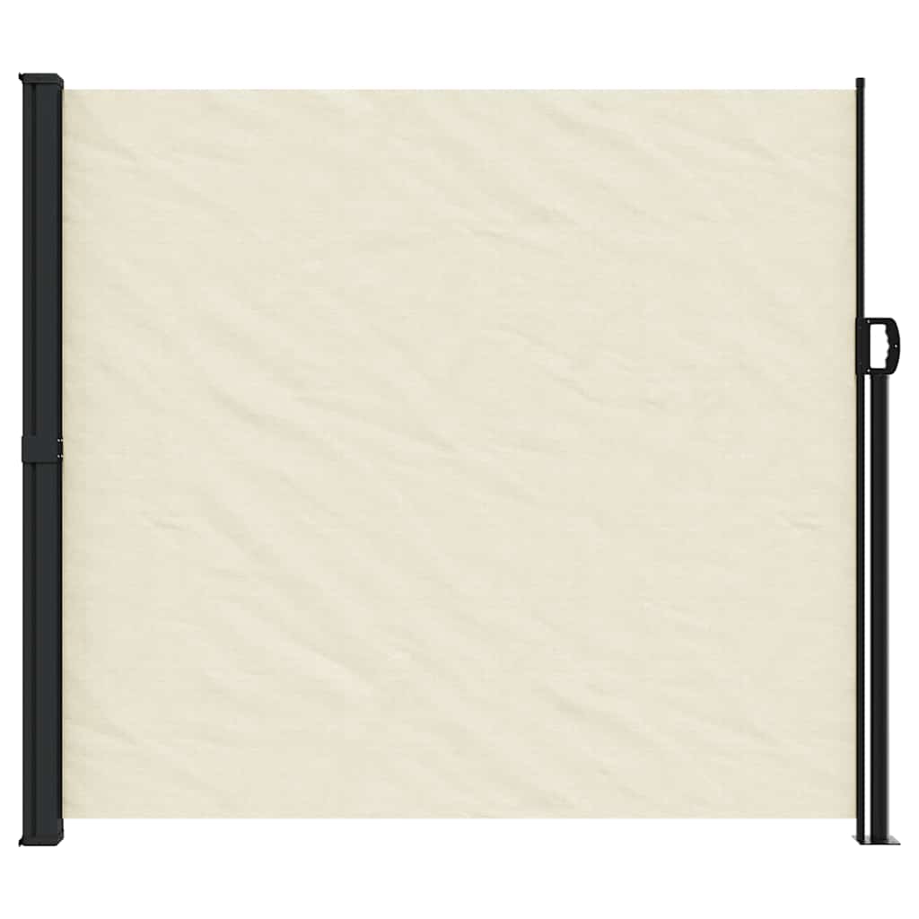 vidaXL Retractable Side Awning Cream