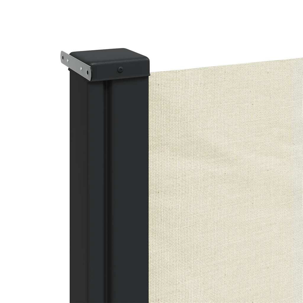 vidaXL Retractable Side Awning Cream