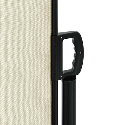 vidaXL Retractable Side Awning Cream