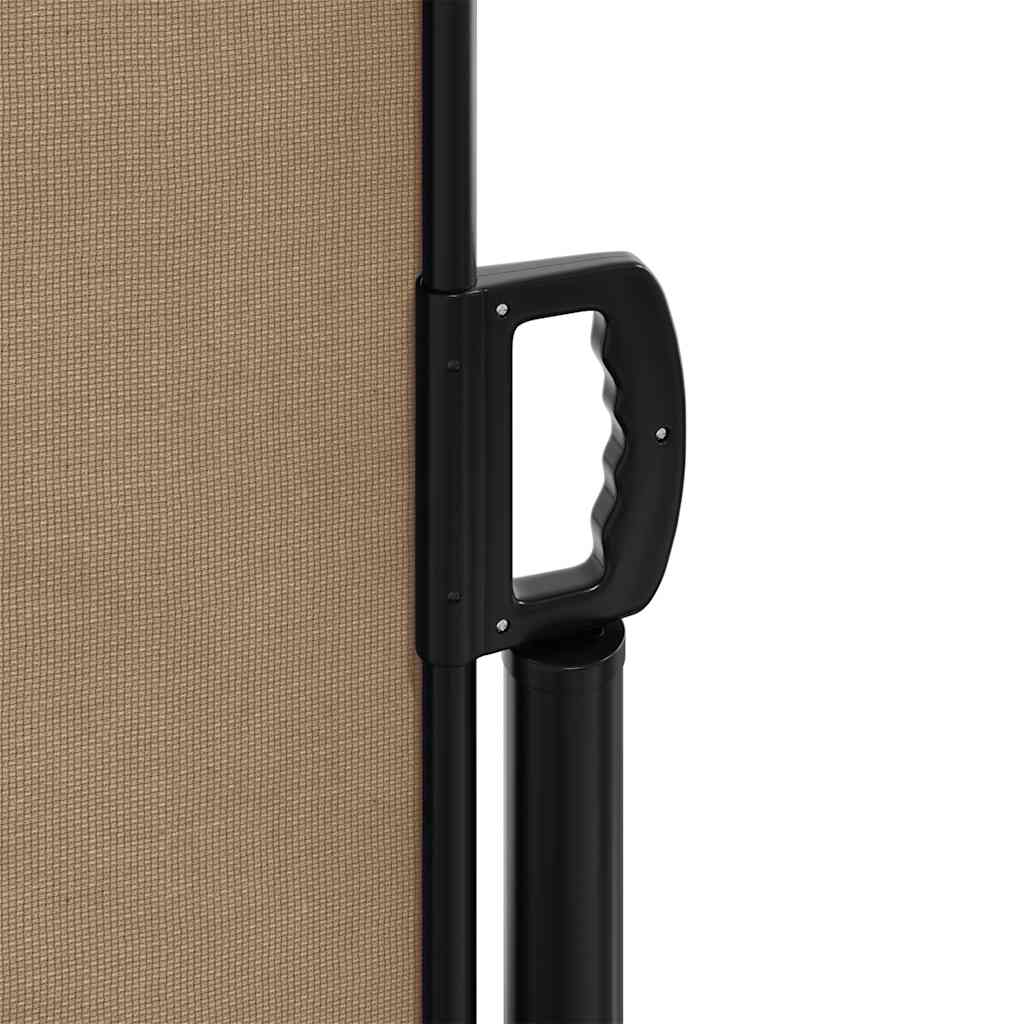 Retractable Side Awning Taupe 180x600 cm